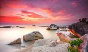 Indahnya Sunset di Pantai Batu Perahu, Image From @mierdiansyah