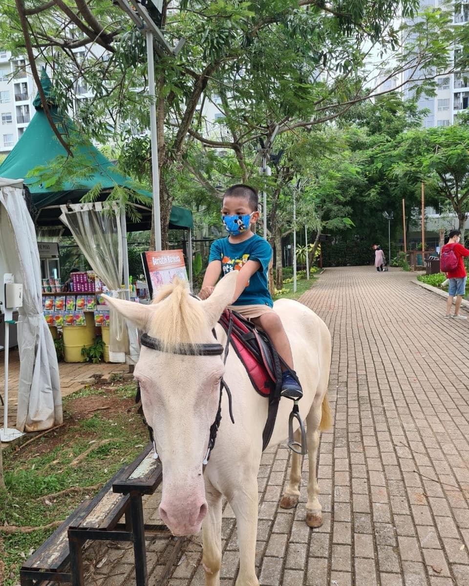 Menaiki Kuda Di Scientia Square Park Tangerang Image From @getshaa