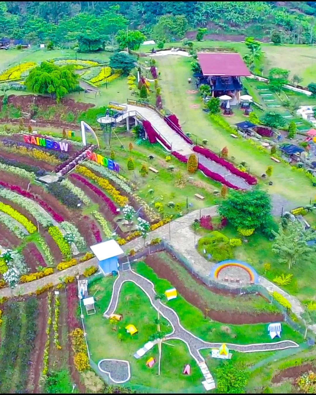 Tempat Wisata Di Trawas Rainbow Garden Poetoek Soeko Image From @july_nuryanto